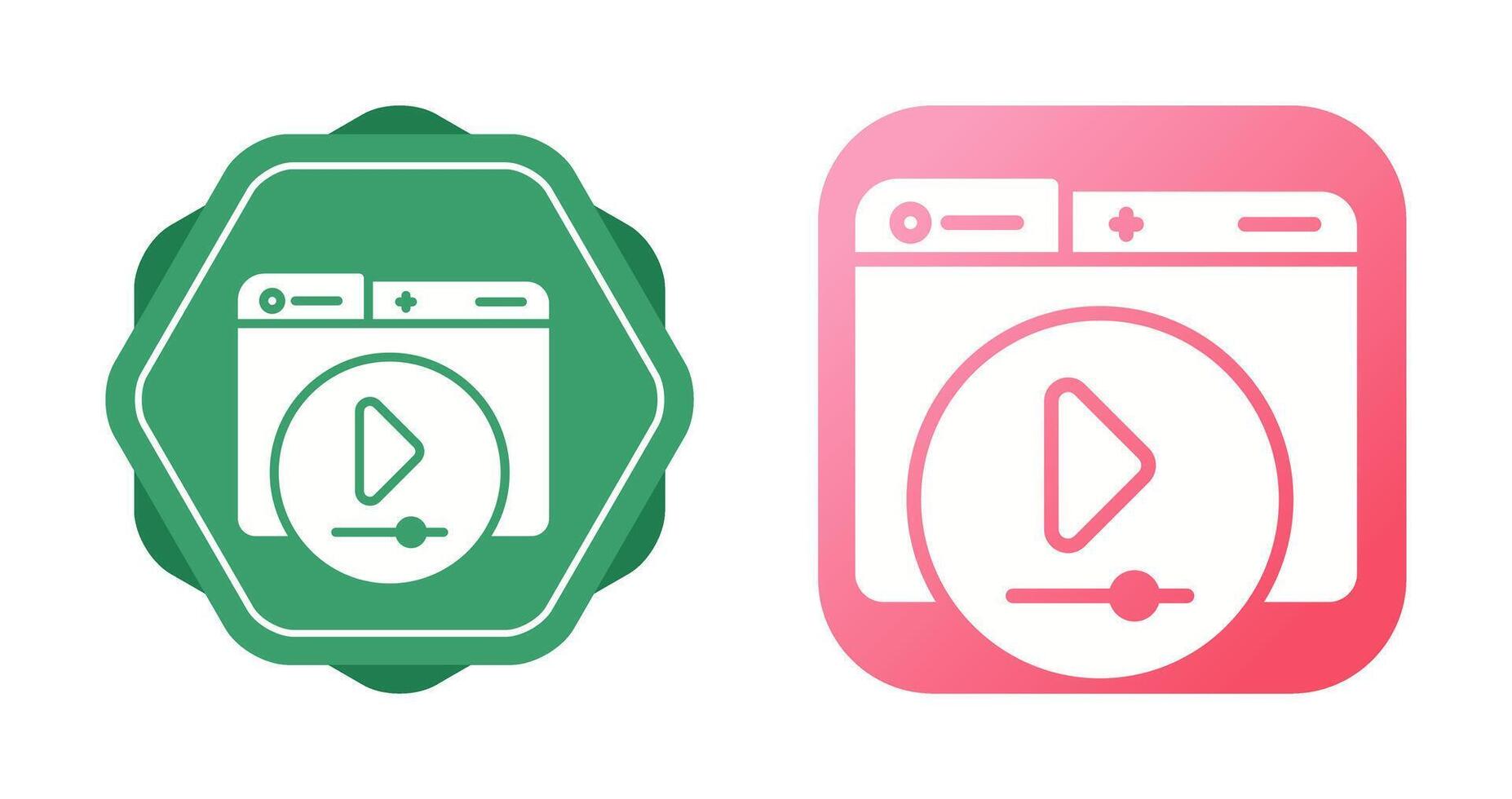 Video Player Vector Icon