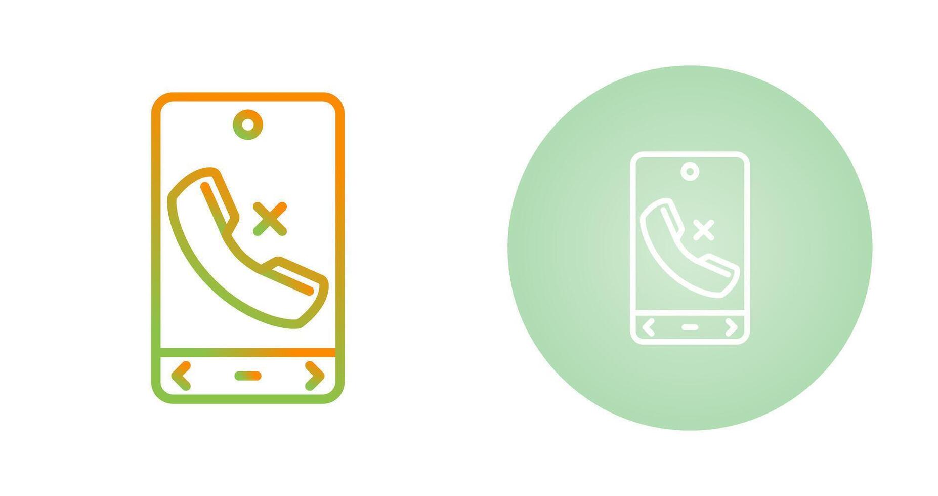 Missed Call Vector Icon