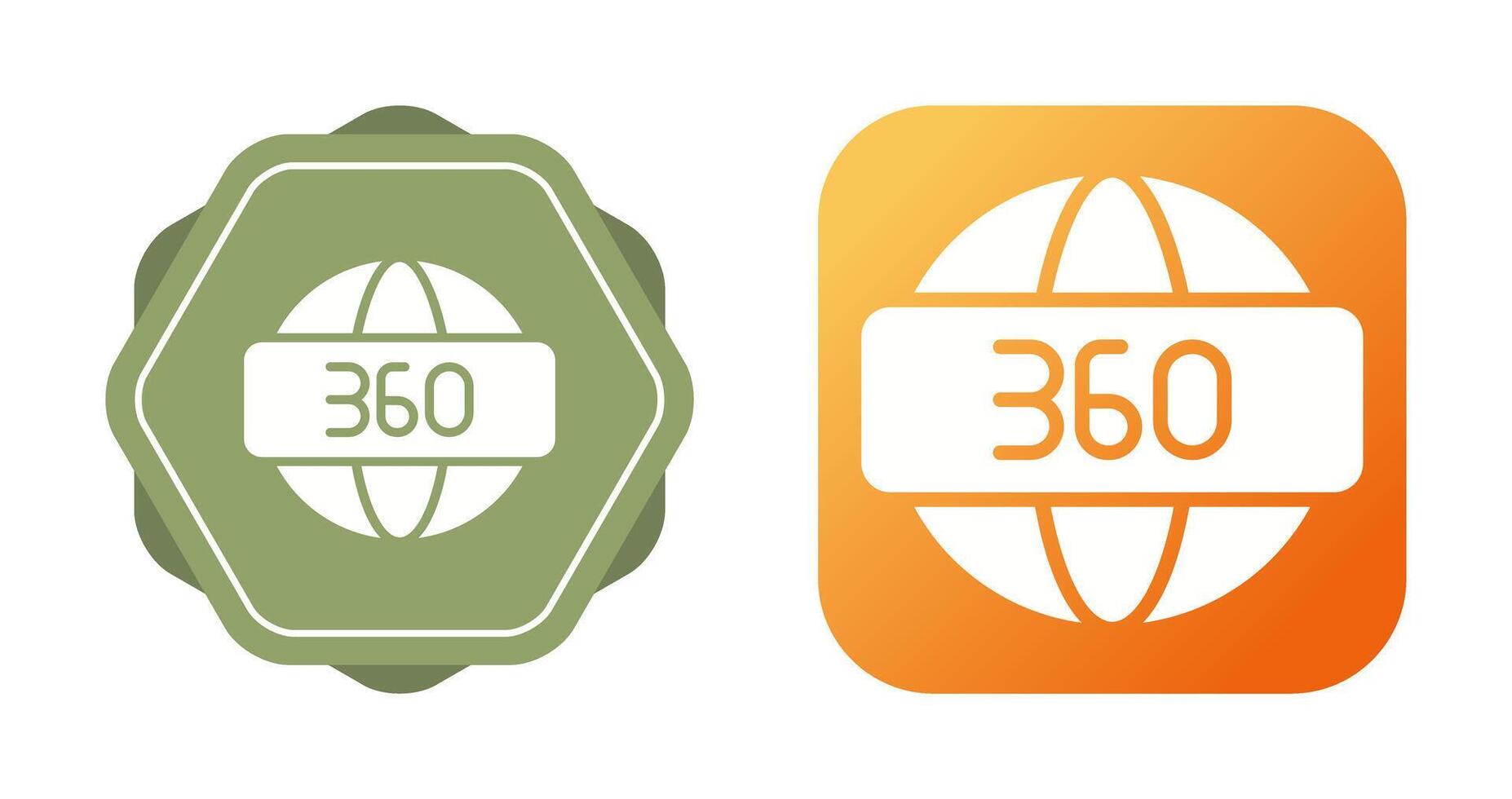 360 Degrees Vector Icon