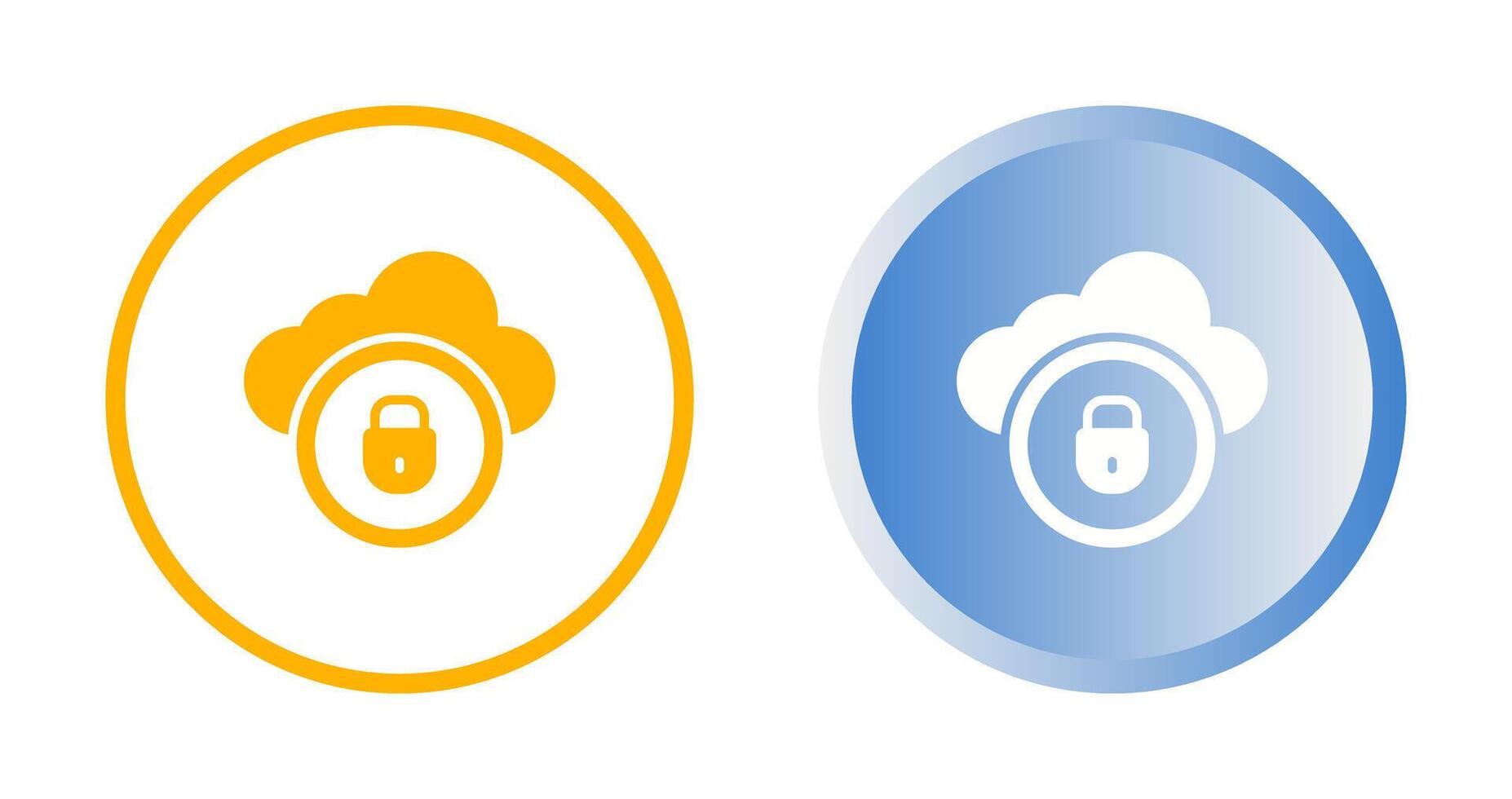 Cloud Security Vector Icon