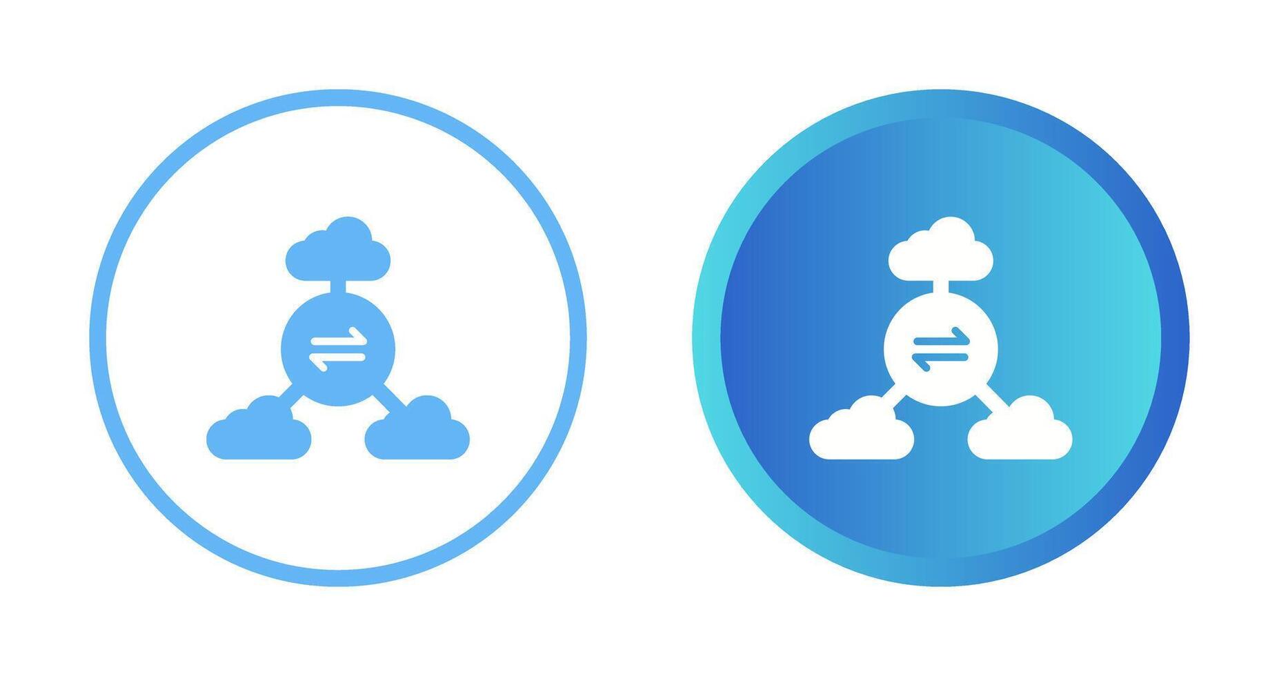 Multi-Cloud Vector Icon