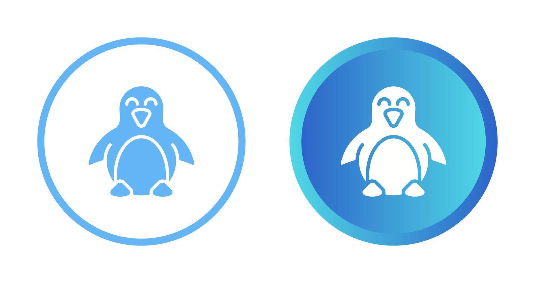 icono de vector de pingüino