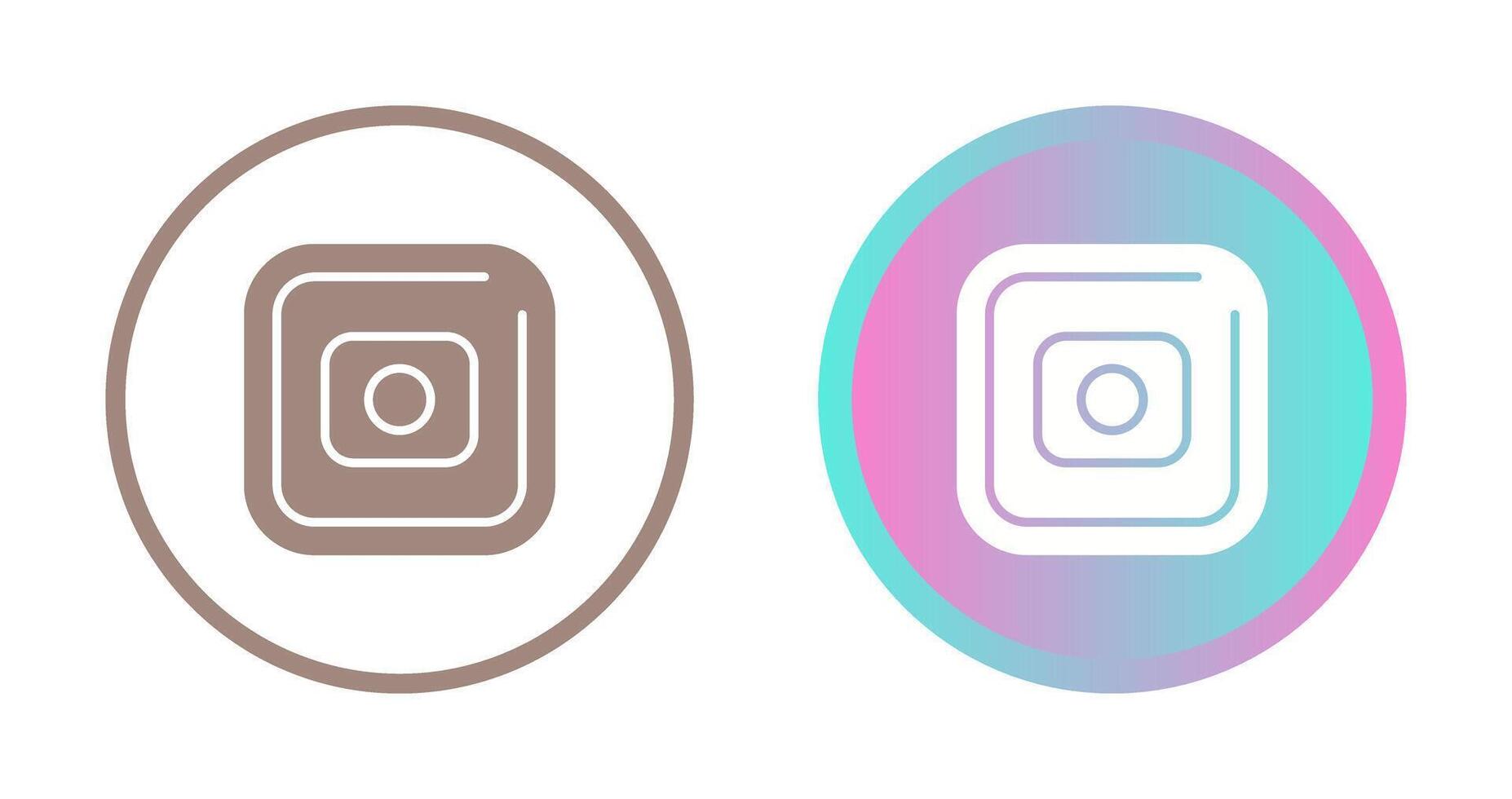 Record Square Vector Icon