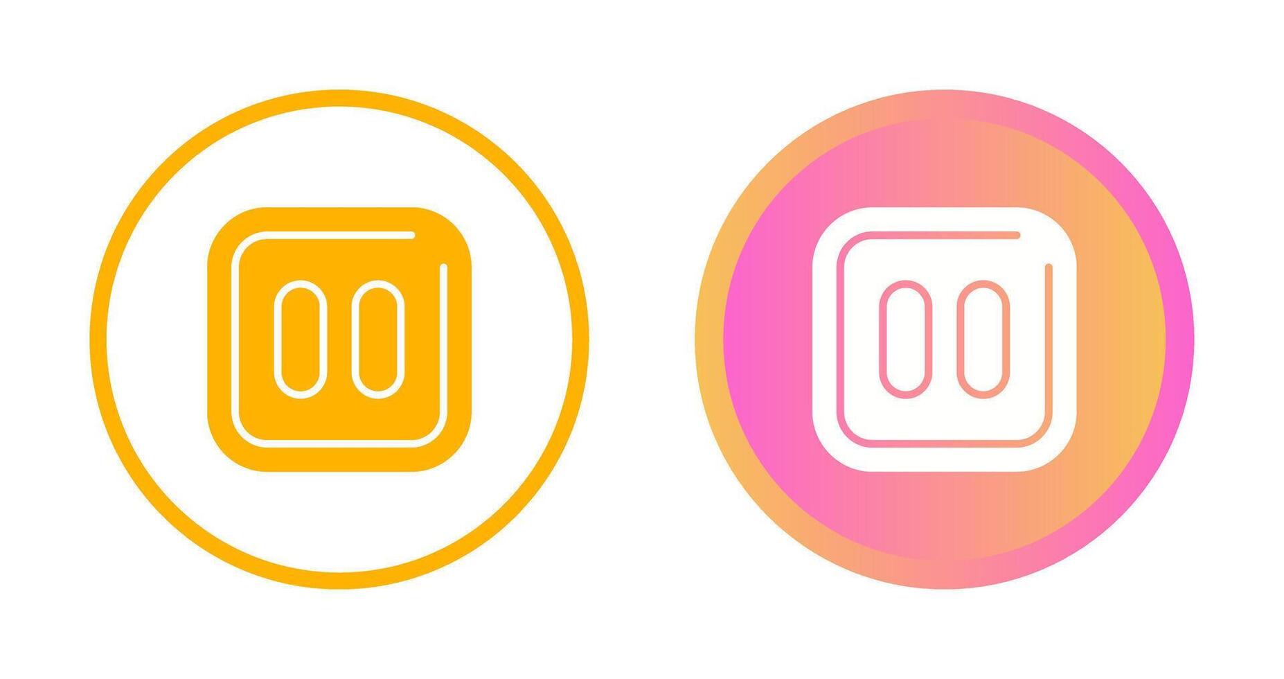 Pause Sqaure Vector Icon