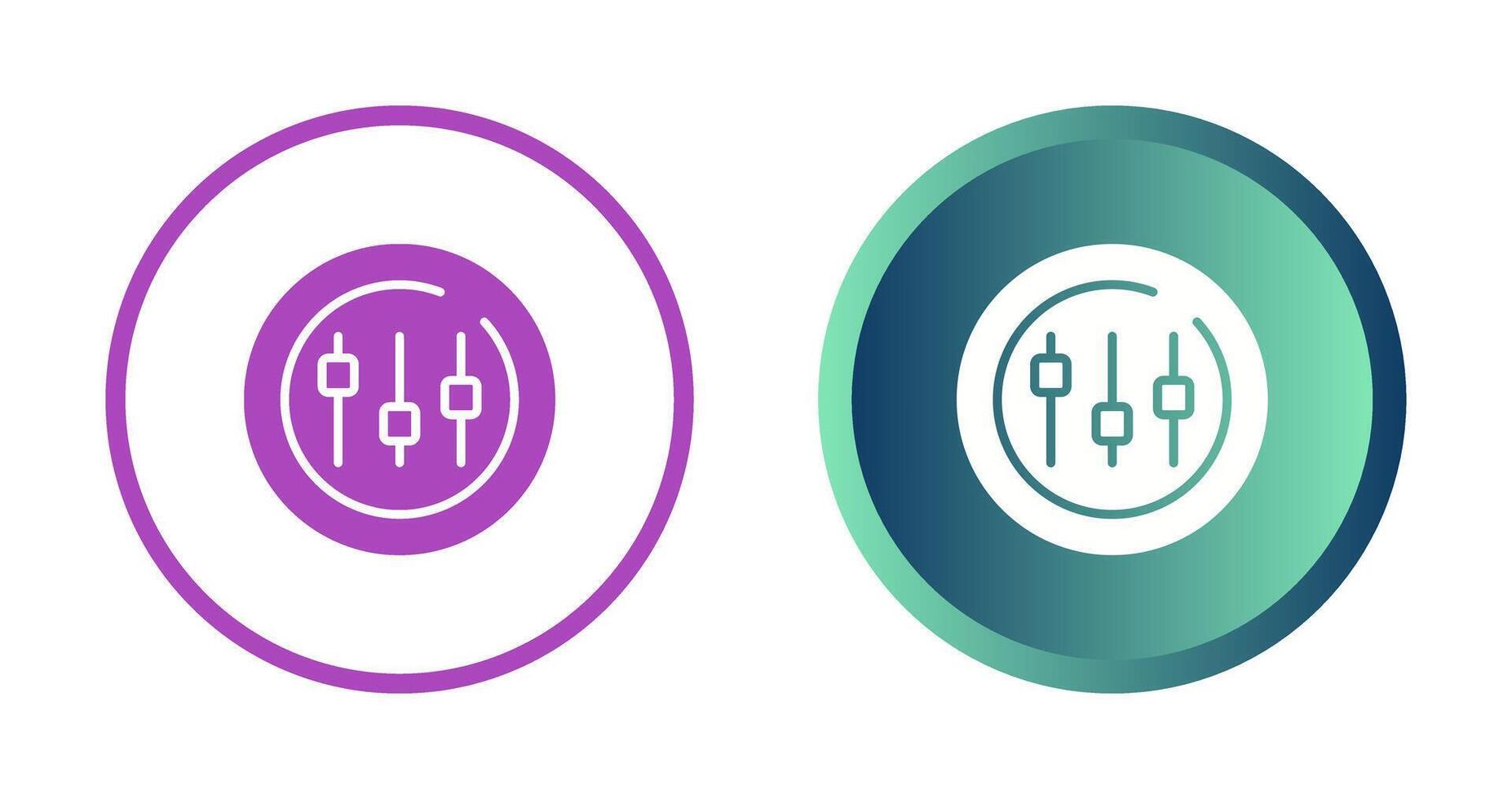 Music Equalizer Circle Vector Icon