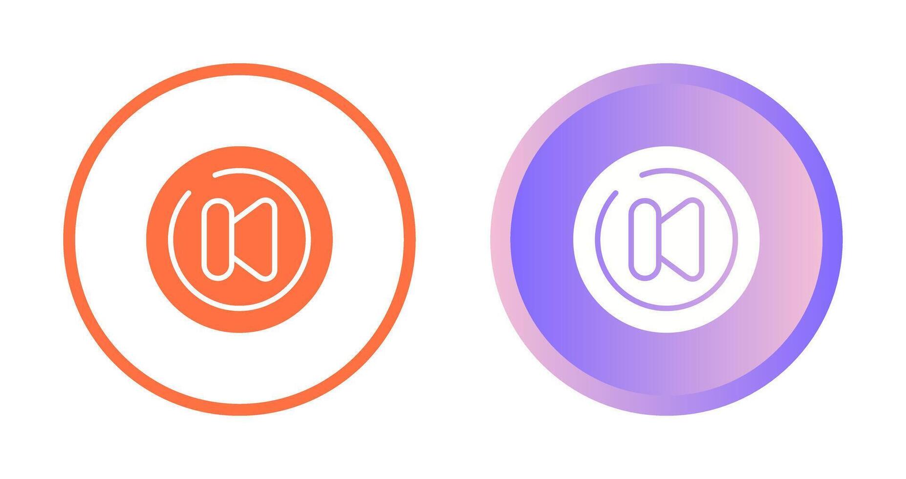 Video Previous Track Circl Vector Icon