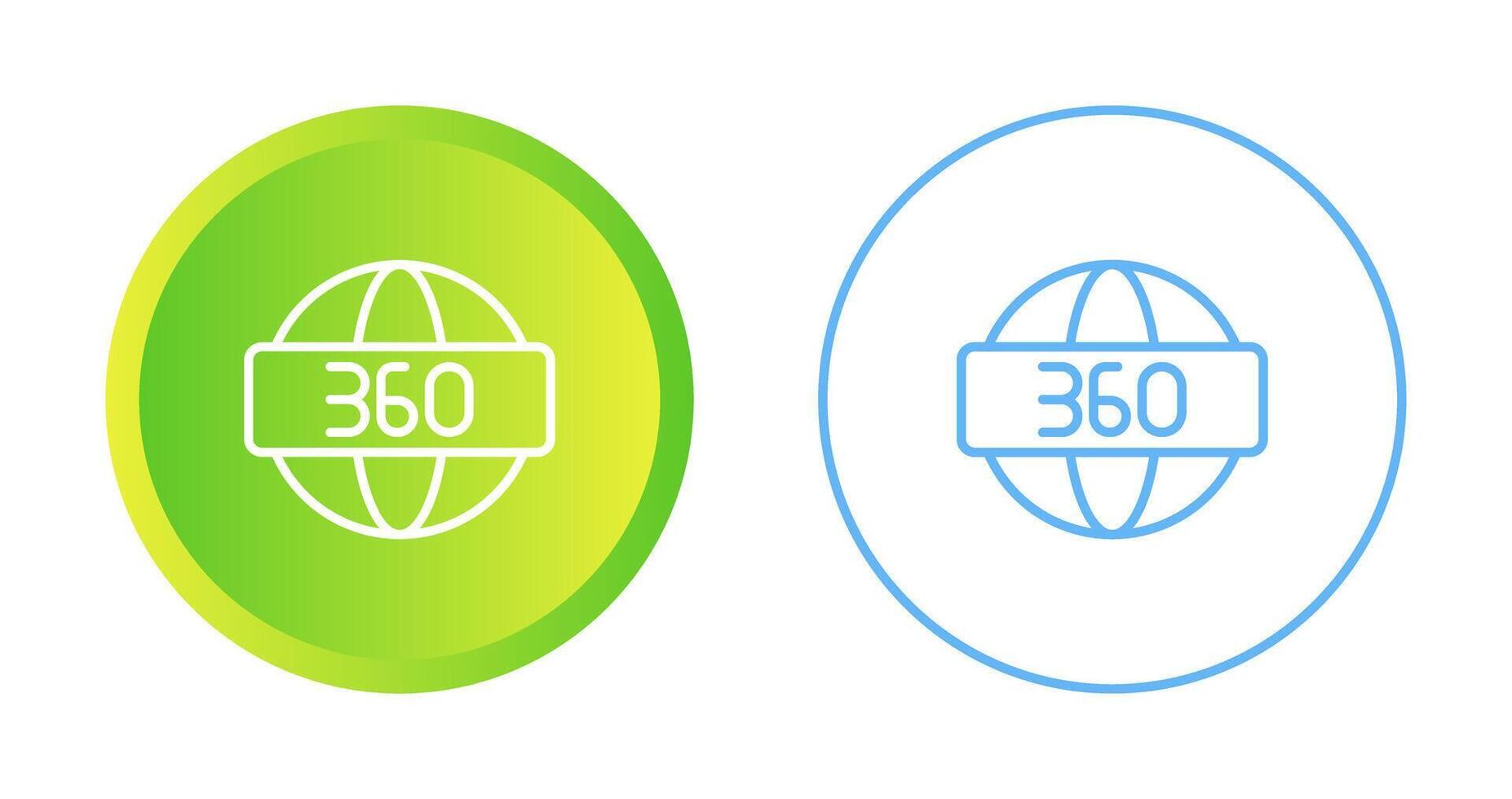 360 Degrees Vector Icon