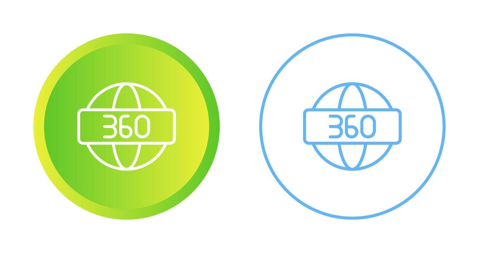 360 Degrees Vector Icon