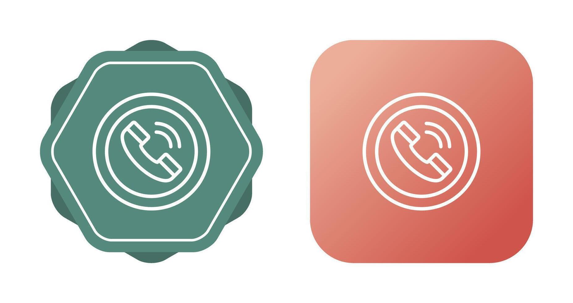 Circle Phone Vector Icon