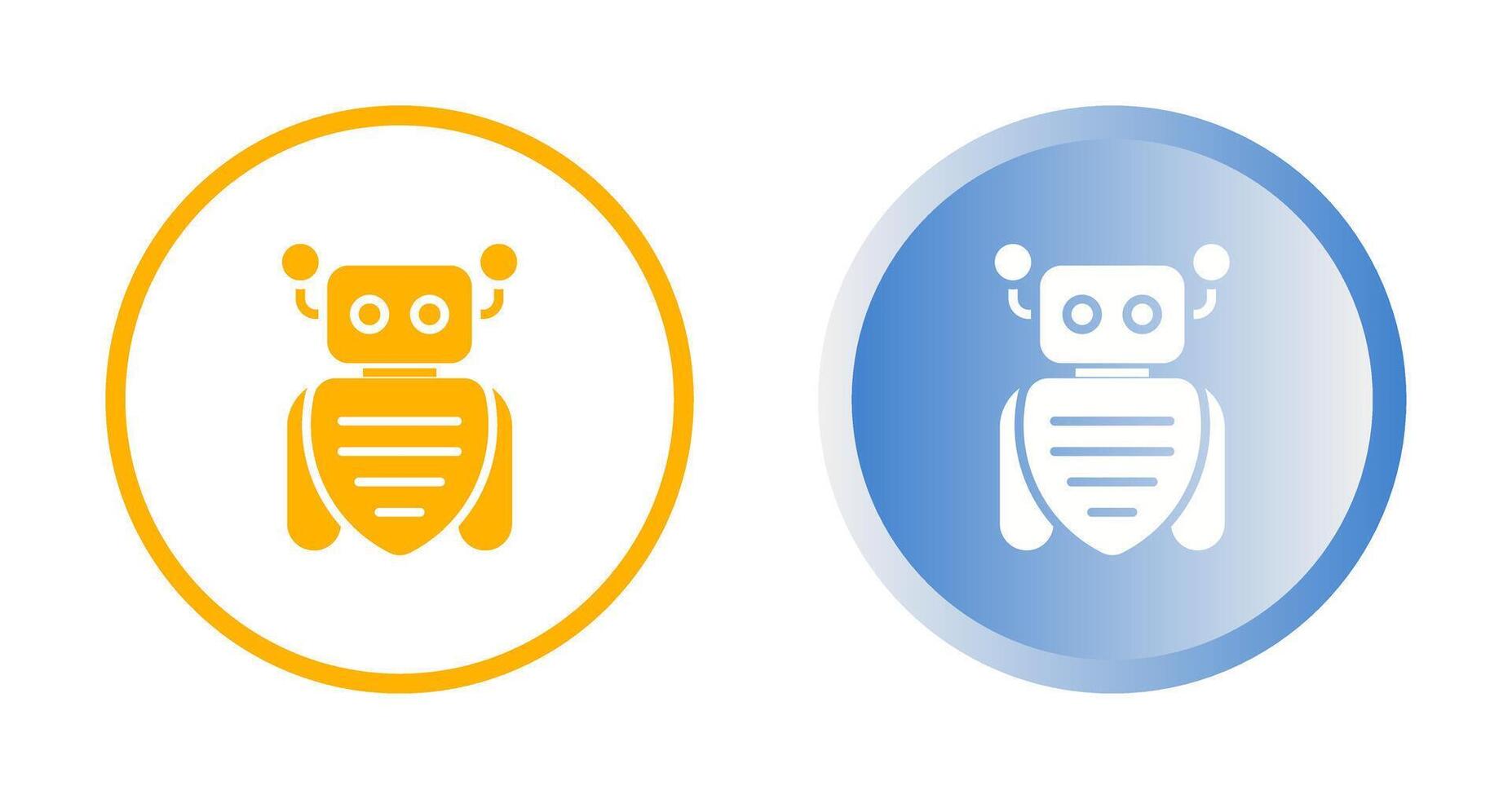 icono de vector de asistente de robot