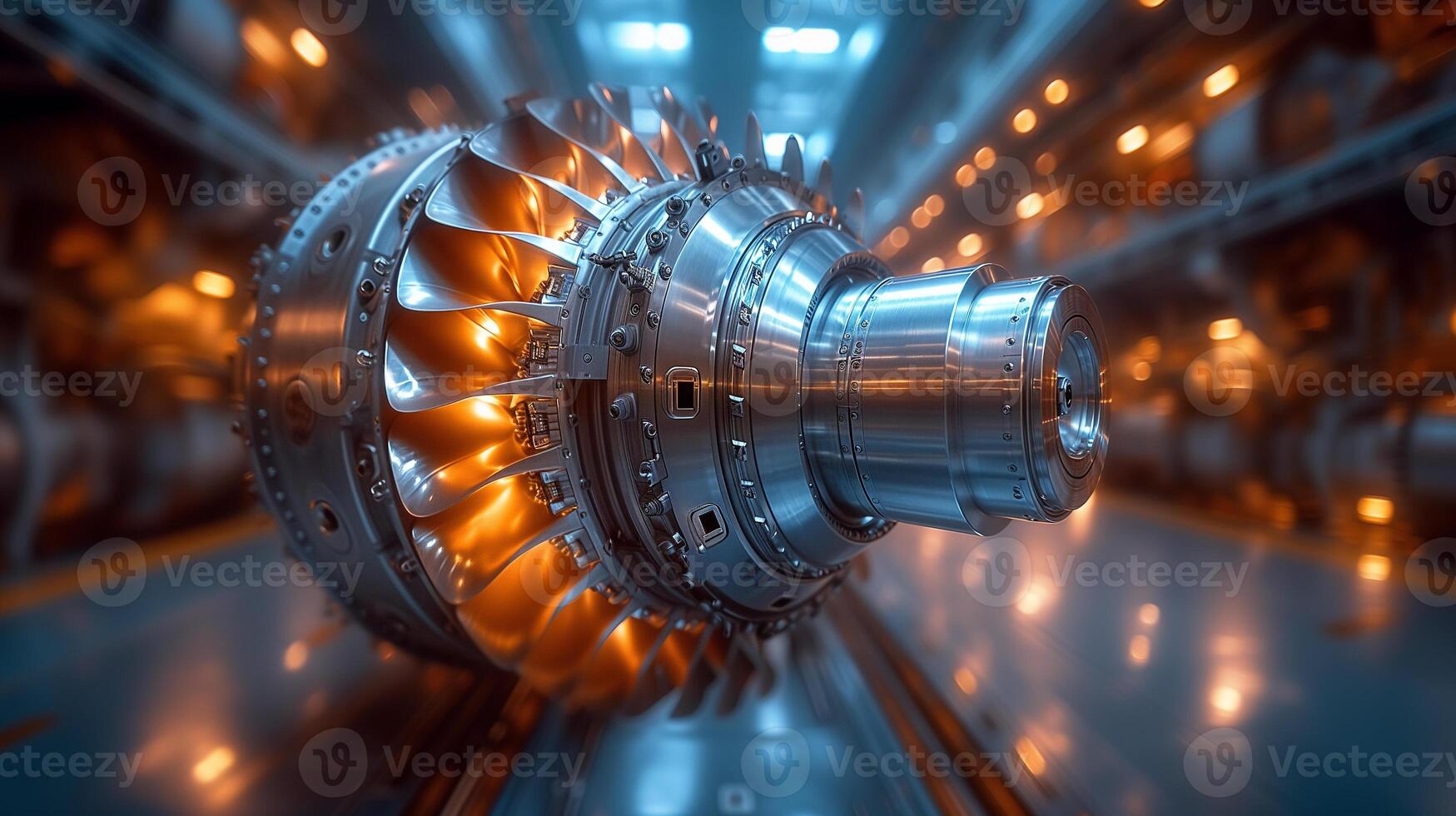 AI generated Precision Engineering.  The Heart of Modern Machinery photo