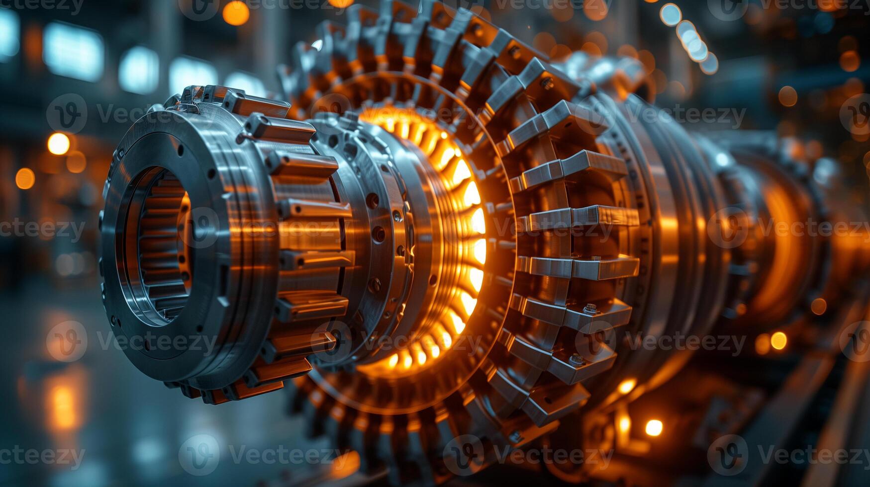 AI generated The Heart of Modern Machinery photo