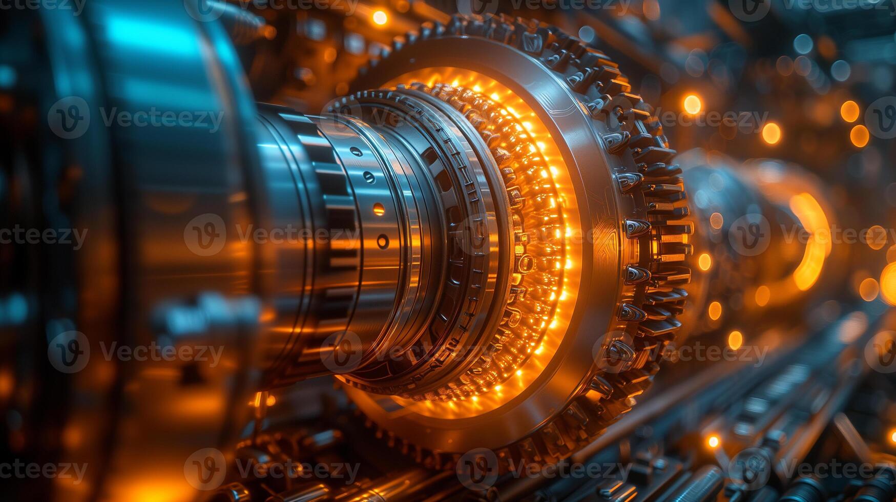 AI generated Precision Engineering.  The Heart of Modern Machinery photo