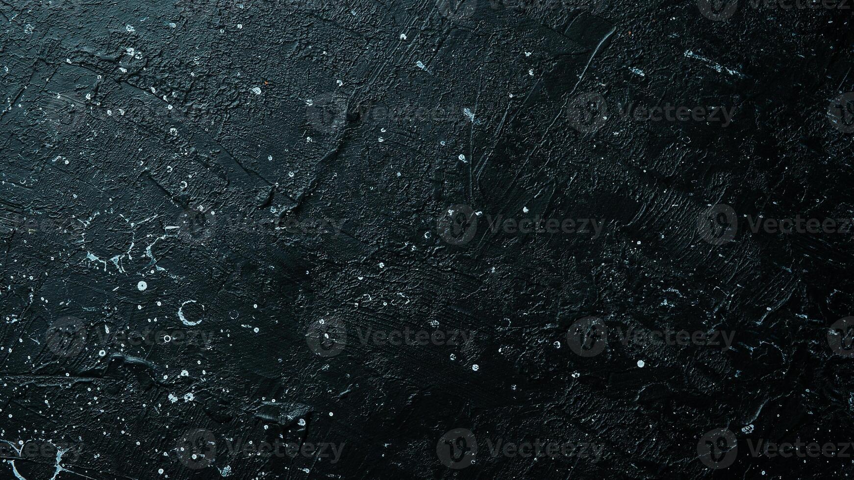 Black stone texture concrete background. Textured stone surface. Top view. Free space for text. photo