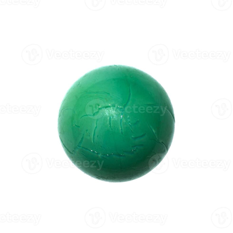 Marble ball on white background. photo