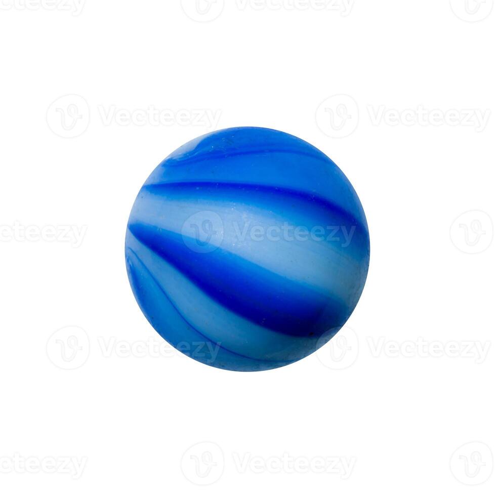 Marble ball on white background. photo