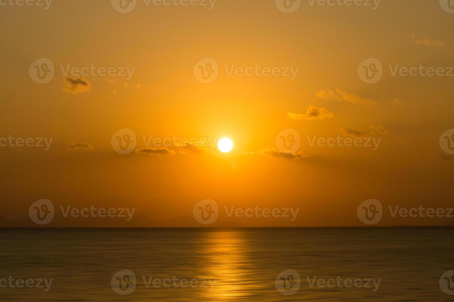 Sunset sky on the lake photo