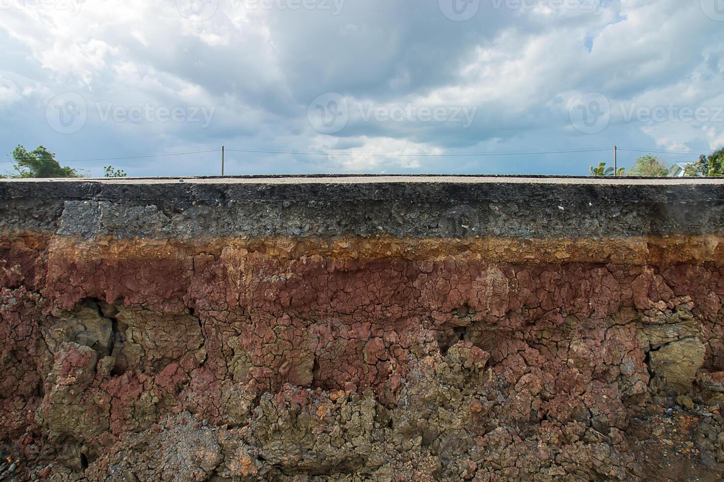 The layers of road. photo