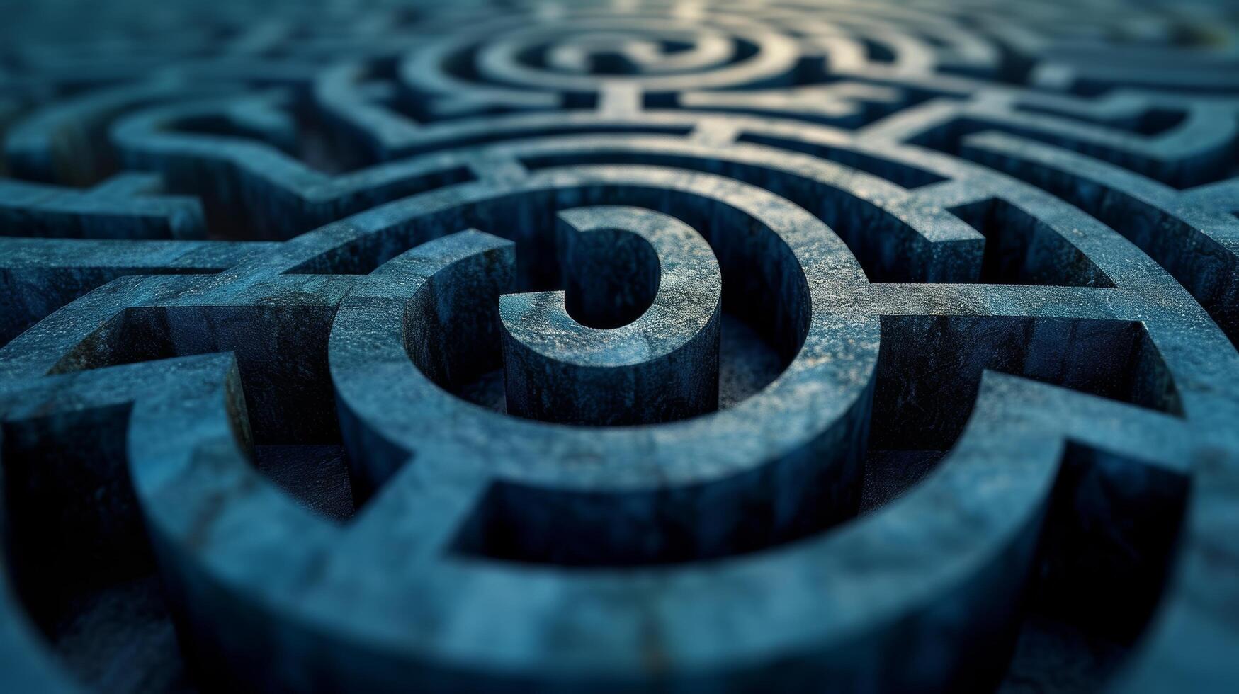 AI generated An abstract financial maze, representing the challenges and strategies of investing photo
