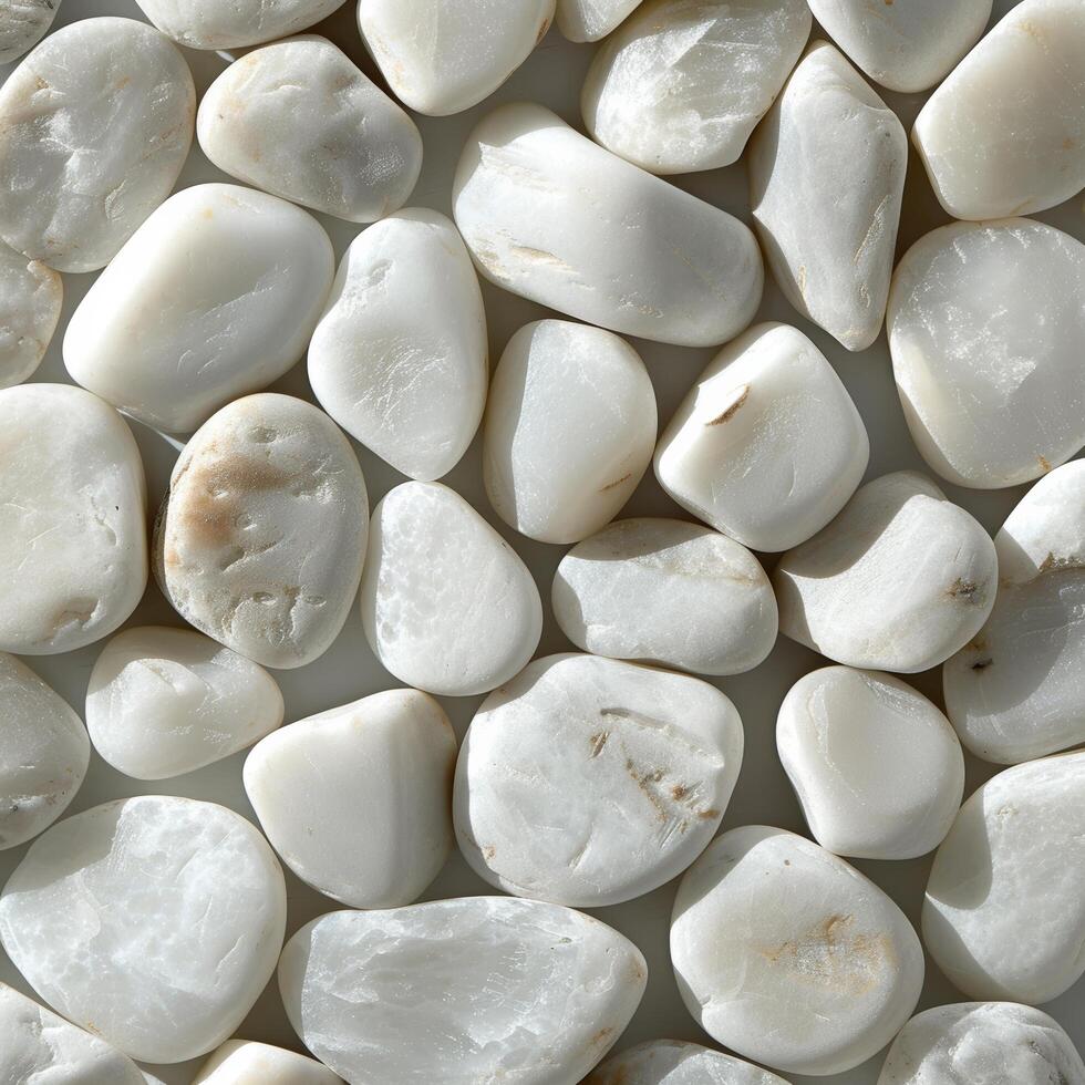 AI generated white pebbles are an easy way to bring up nature without having to dig photo