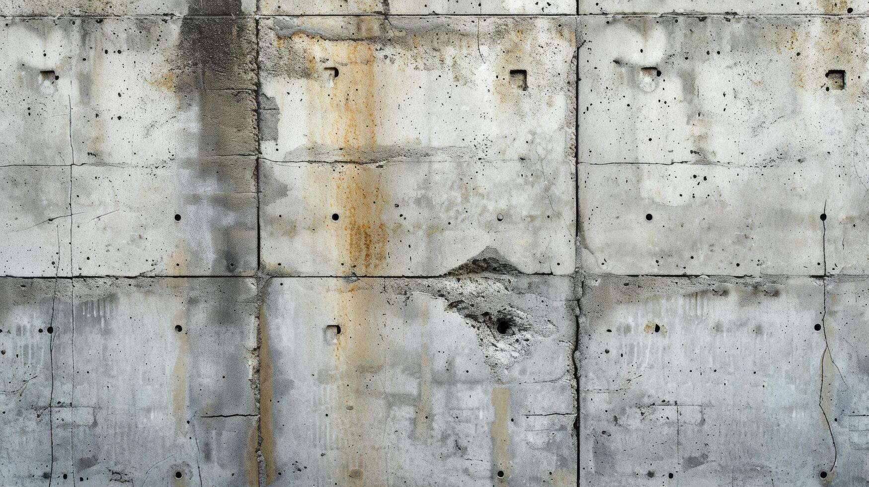 AI generated A concrete wall, its rough texture and muted tones exuding minimalist industrial aesthetics. photo
