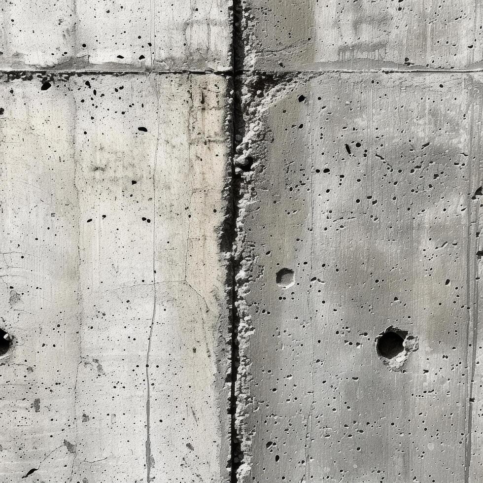 AI generated A close-up of weathered concrete surfaces, capturing the raw beauty of this minimalist material photo