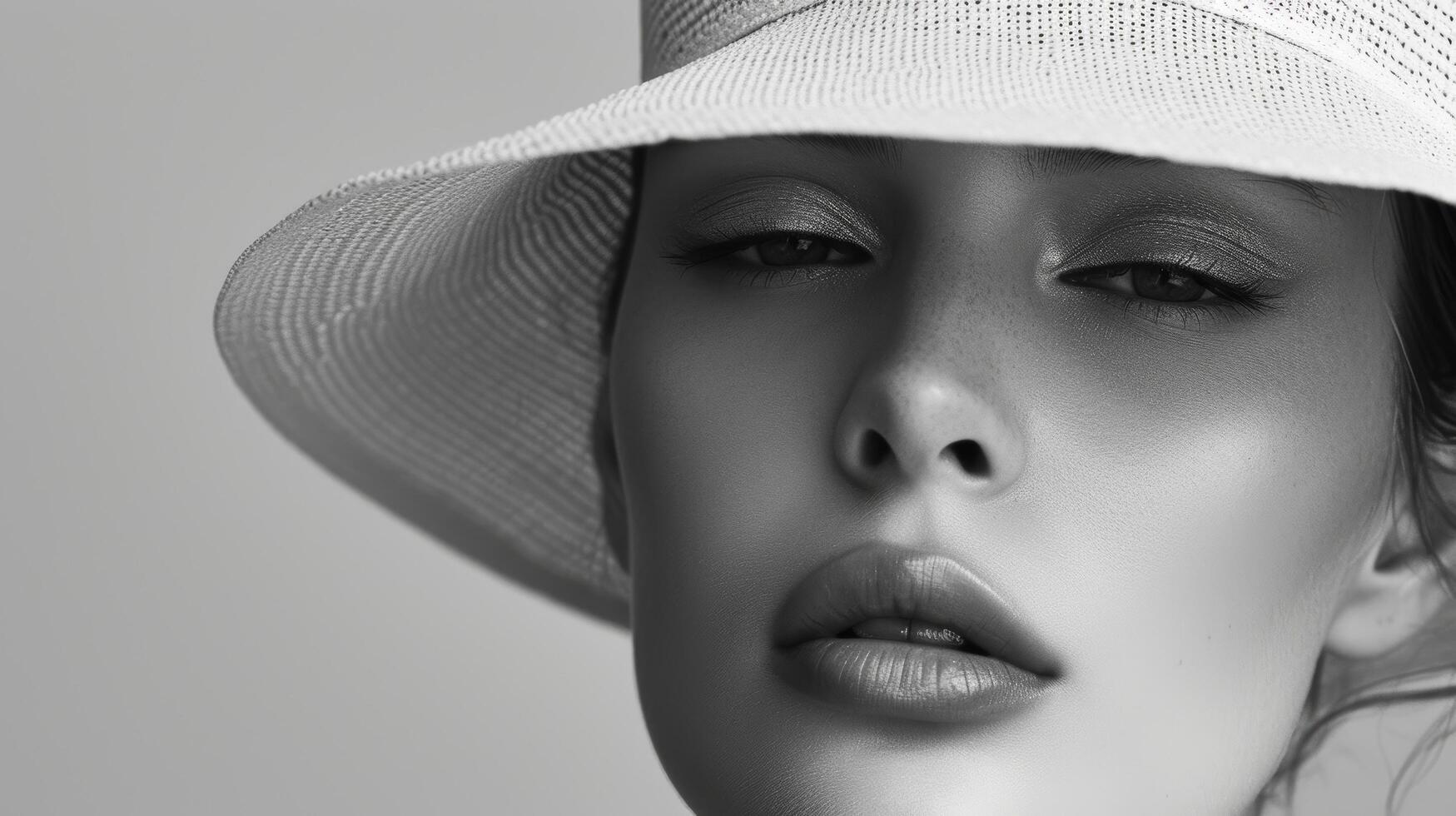 AI generated A gallery of minimalist fashion photography, focusing on form and texture in the fashion world. photo
