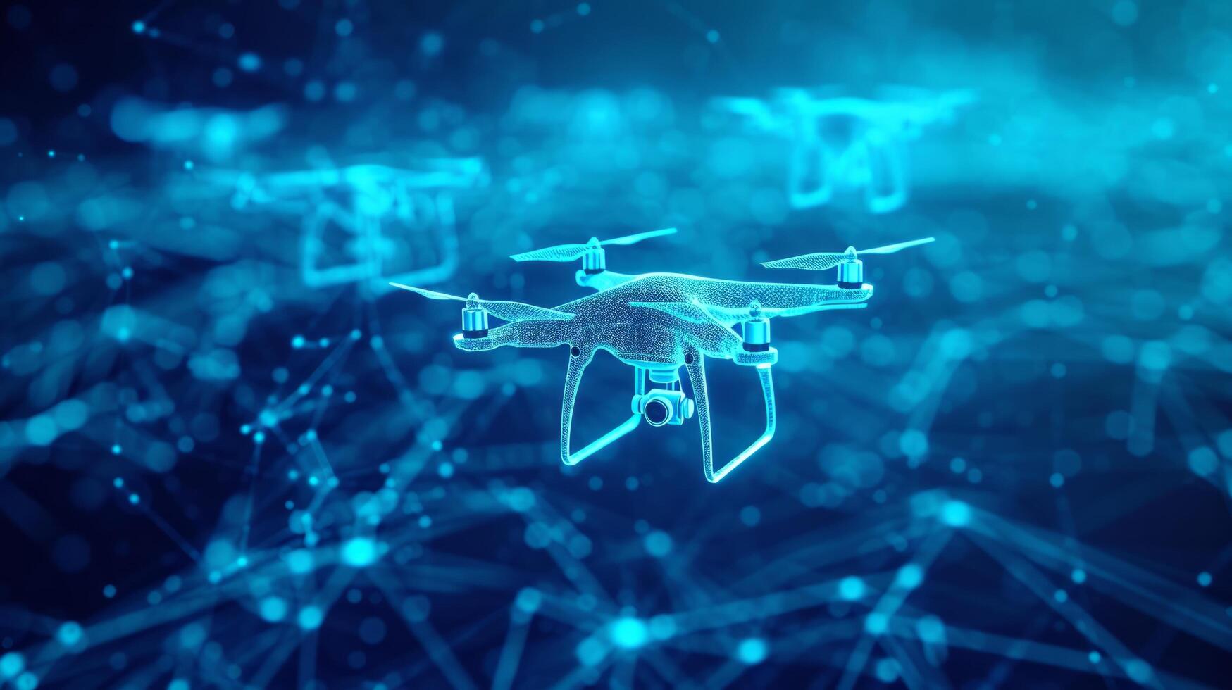 AI generated An Abstract of Advanced Drone Technology photo