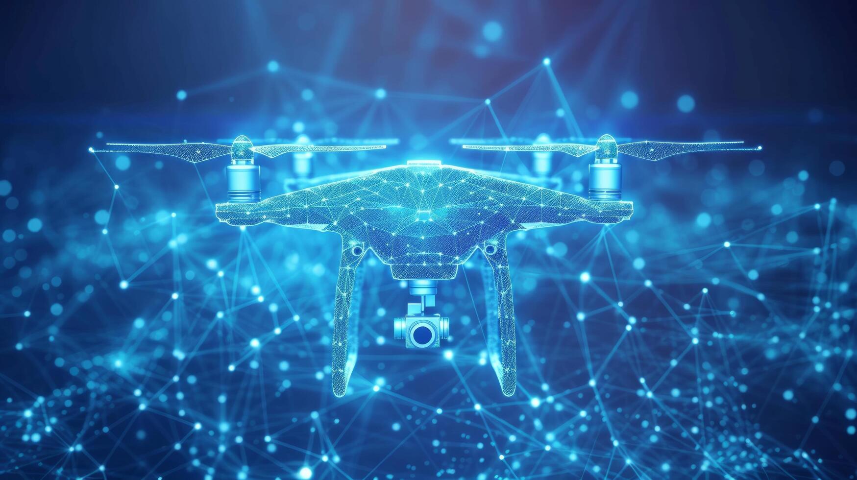 AI generated An Abstract of Advanced Drone Technology photo