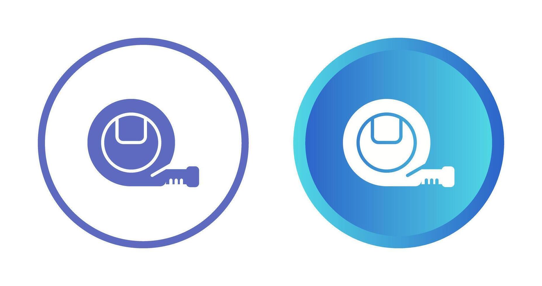Electrician's Tape Measure Vector Icon