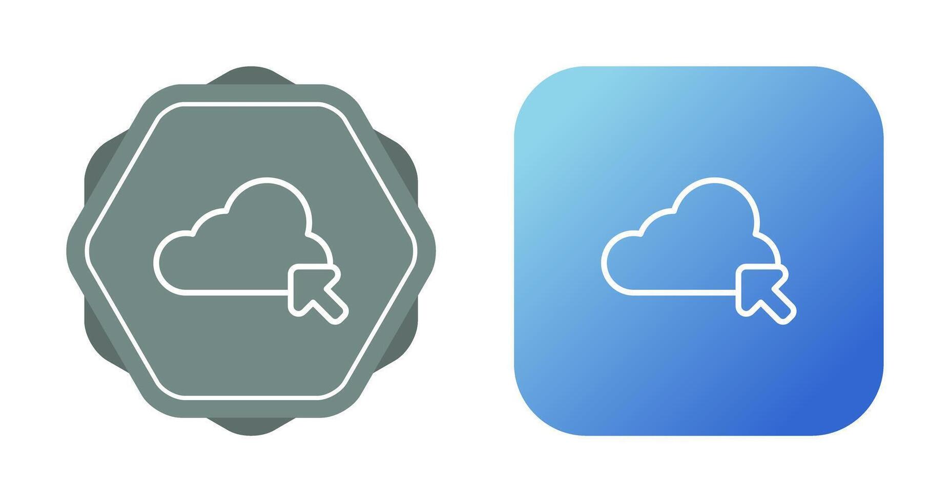 icono de vector de nube