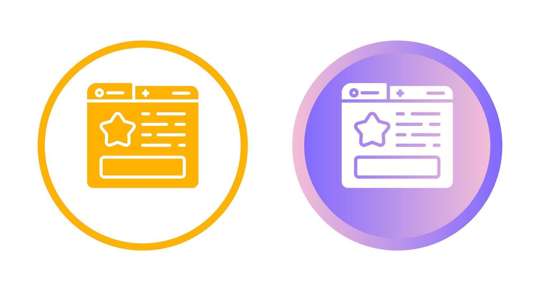 Favourite Page Vector Icon