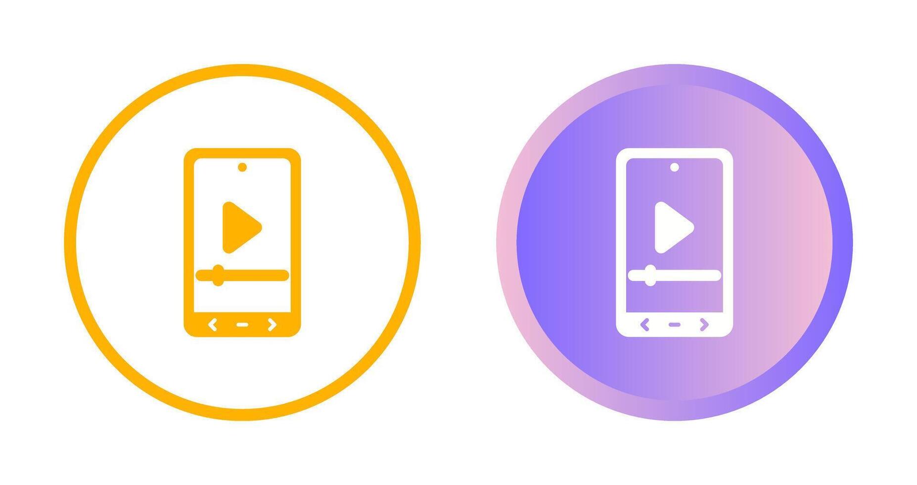 Video Player Vector Icon