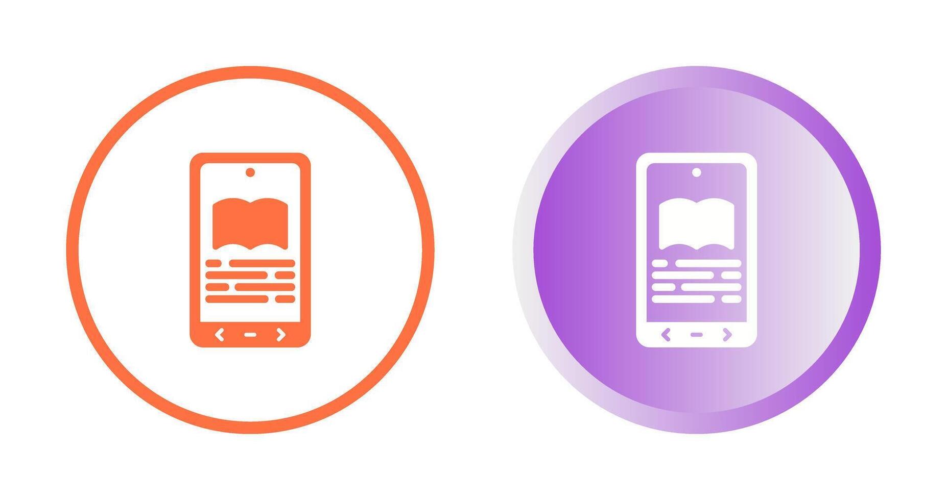 E book Reader Vector Icon