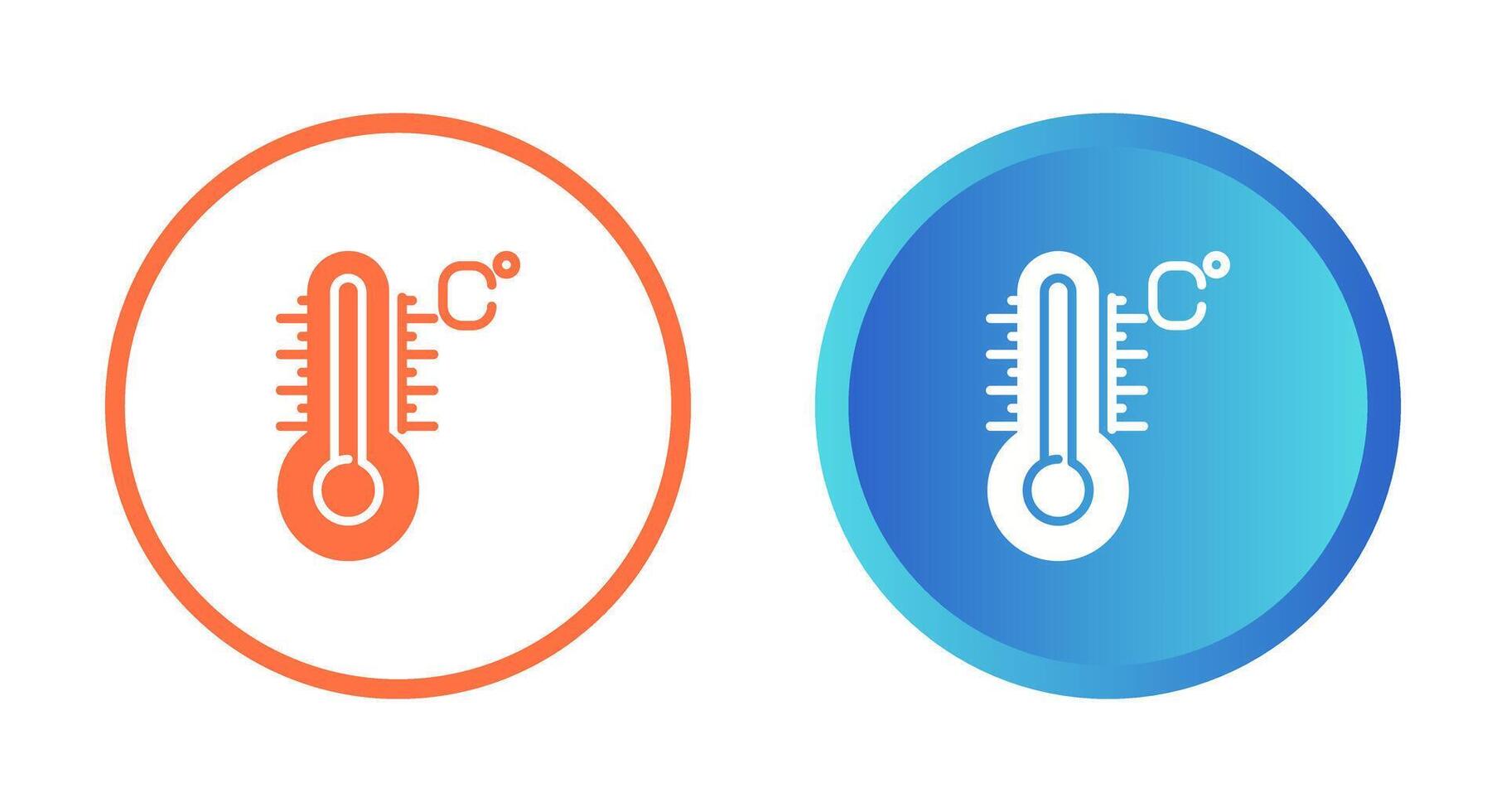 icono de vector de temperatura