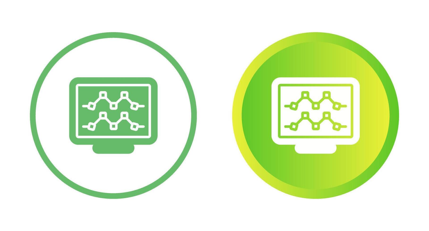 icono de vector de computadora de escritorio