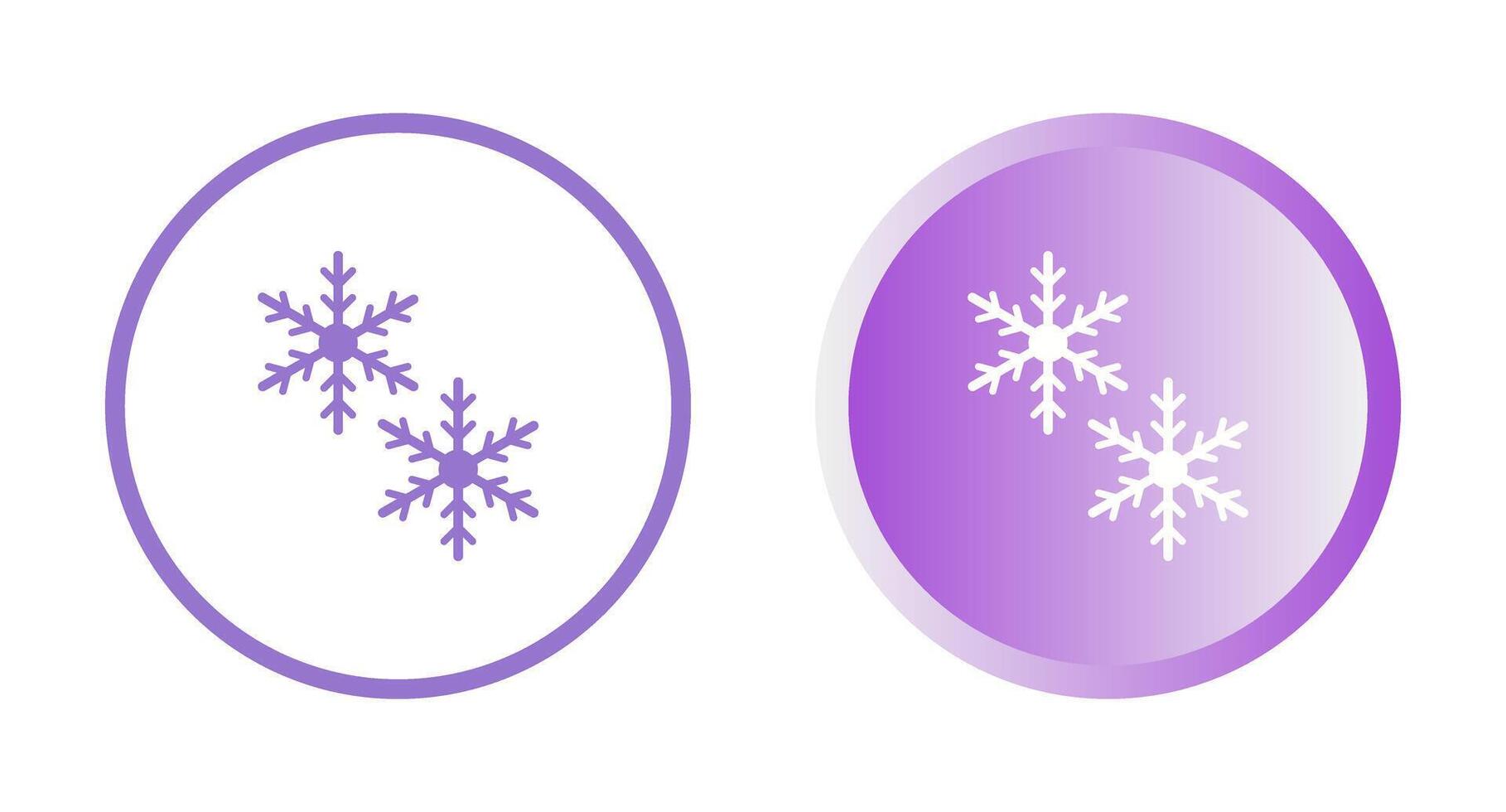 icono de vector de copos de nieve