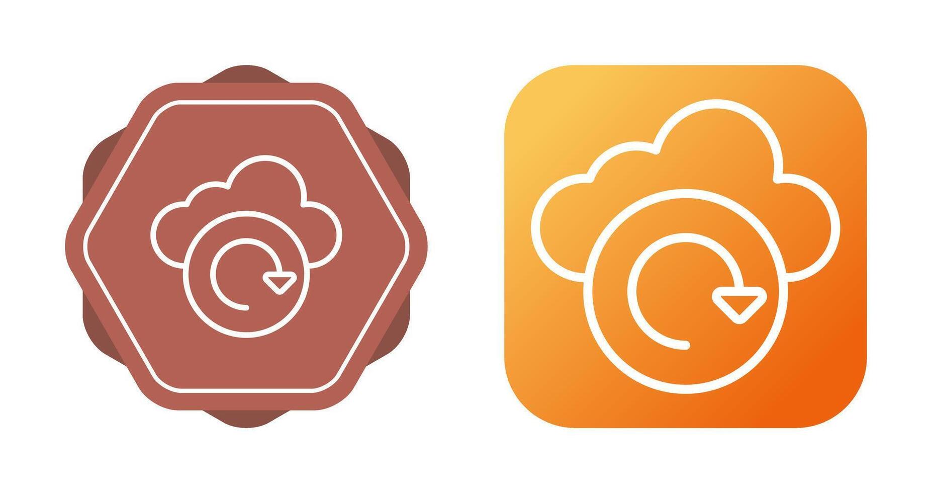 Cloud Backup Vector Icon