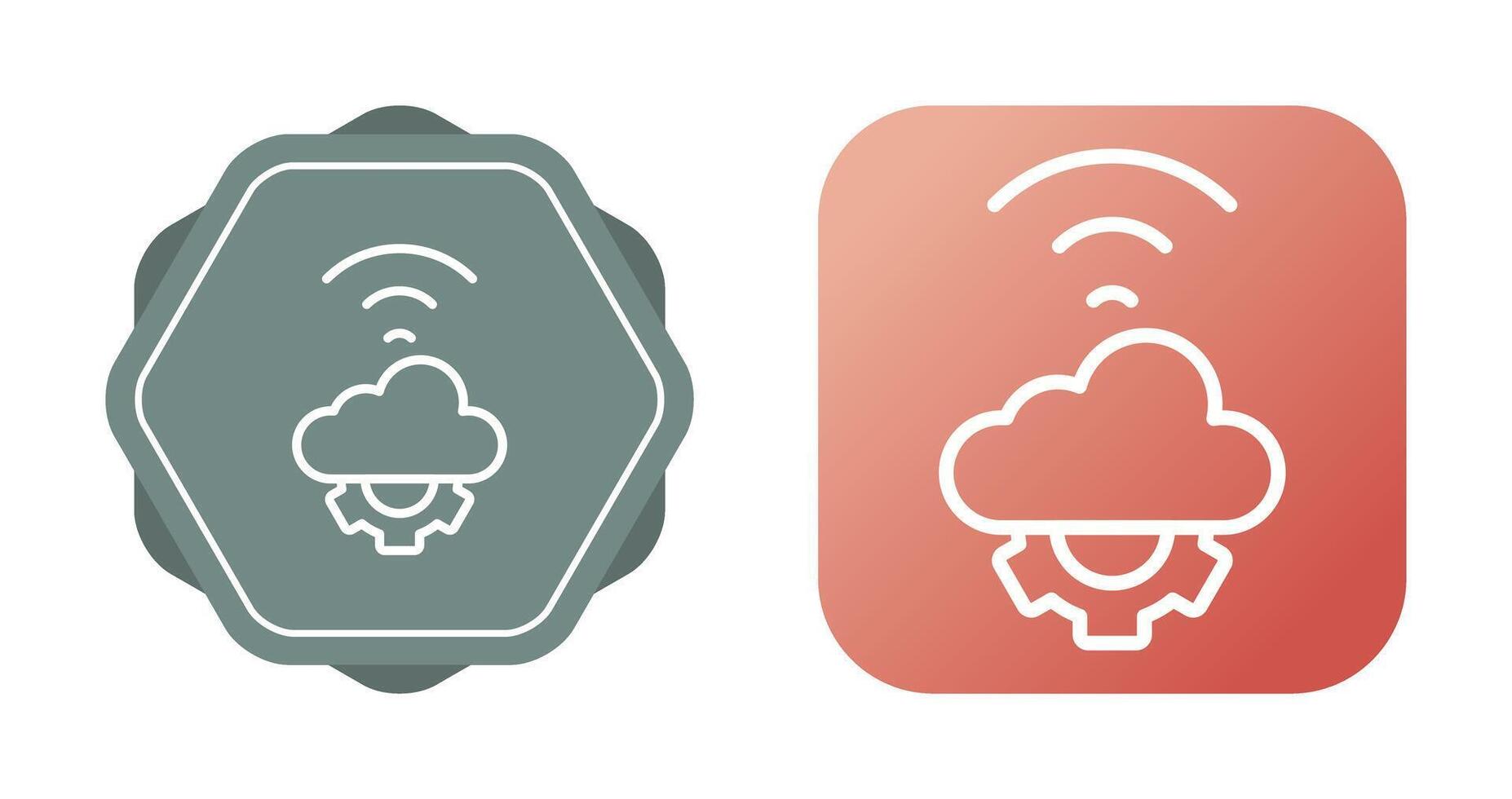 Cloud Automation Vector Icon