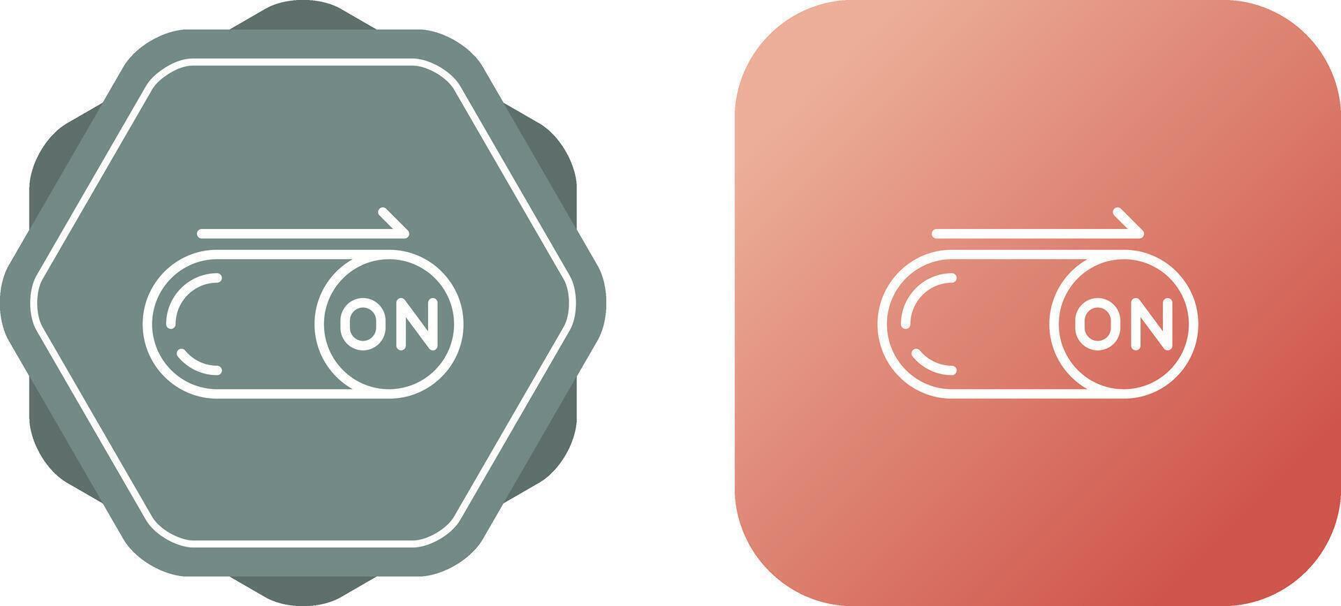 On Button Vector Icon