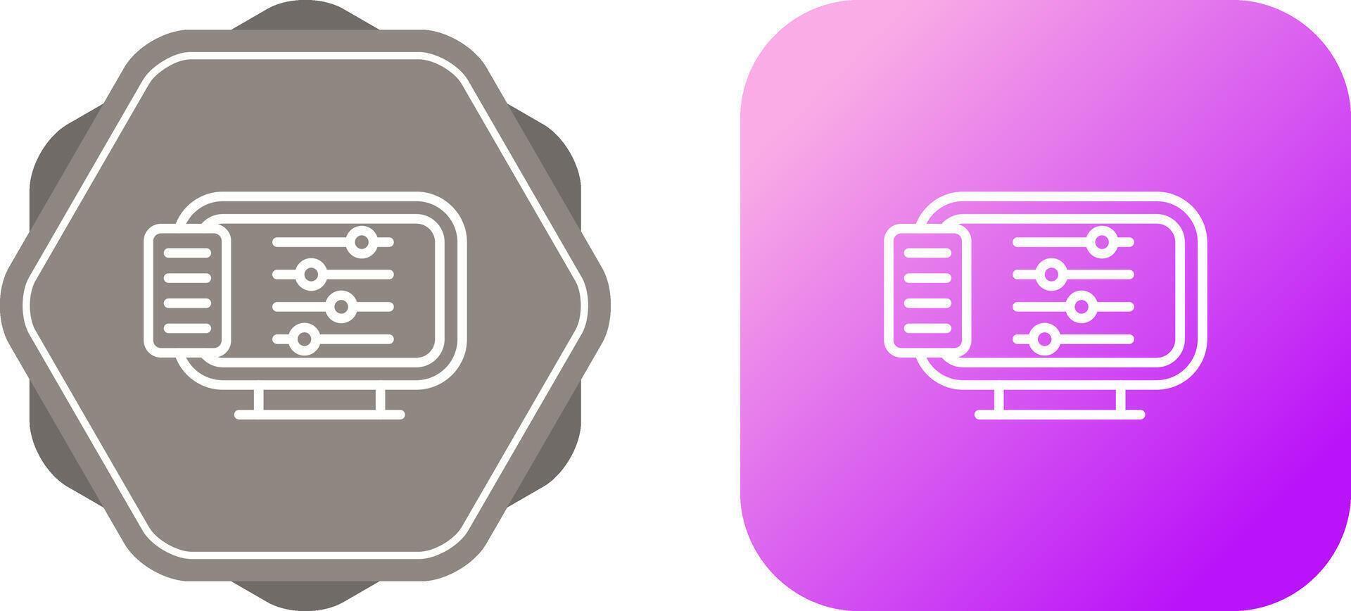 Desktop Computer Vector Icon