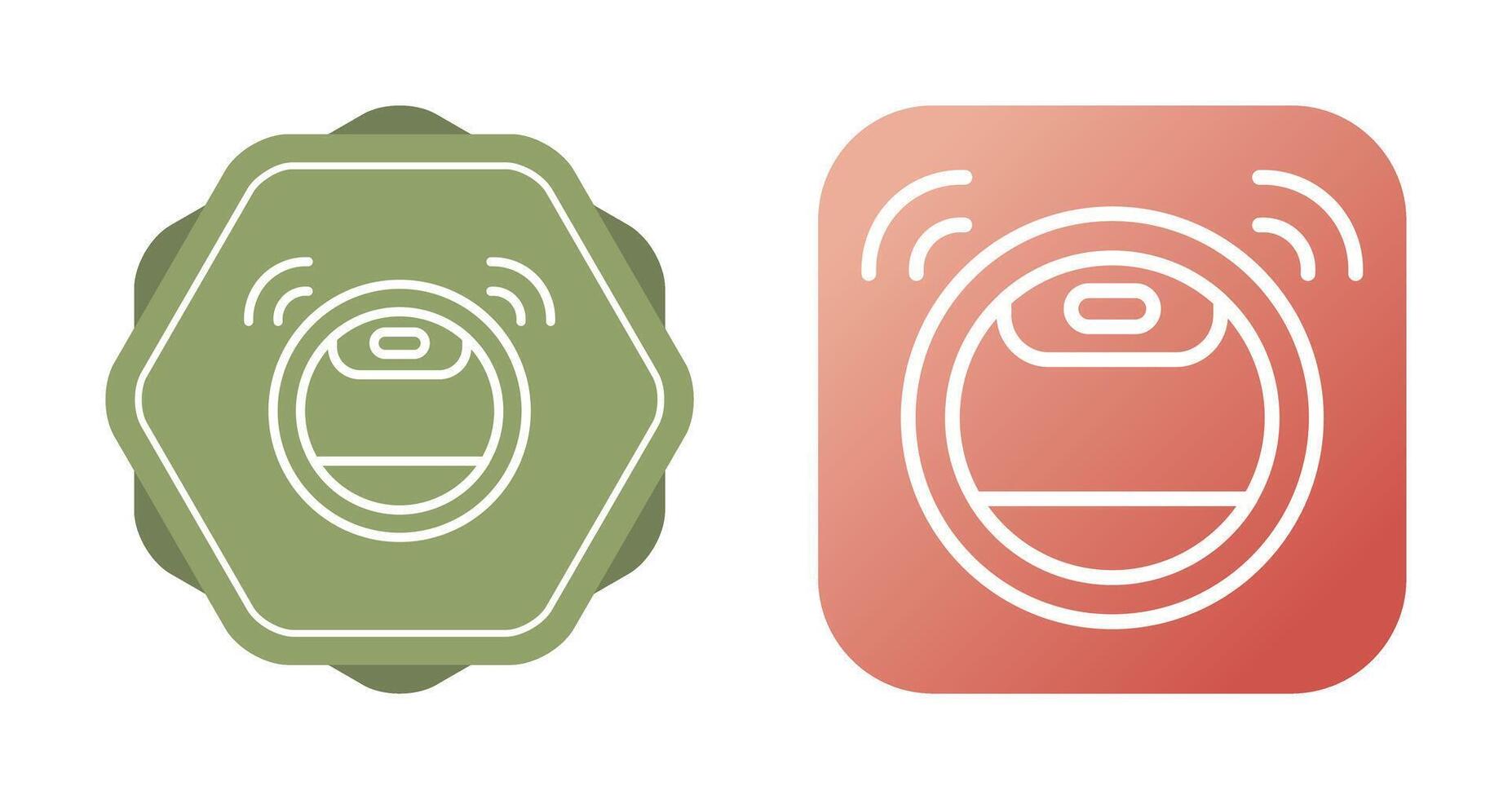 Robot Vacuum Cleaner Vector Icon