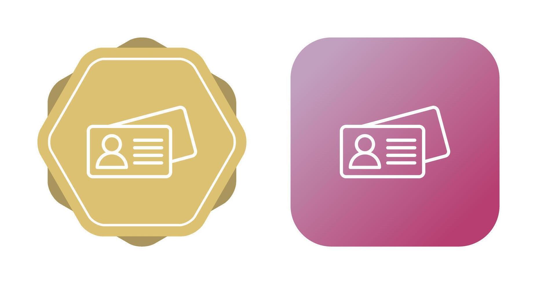 Business Card Vector Icon