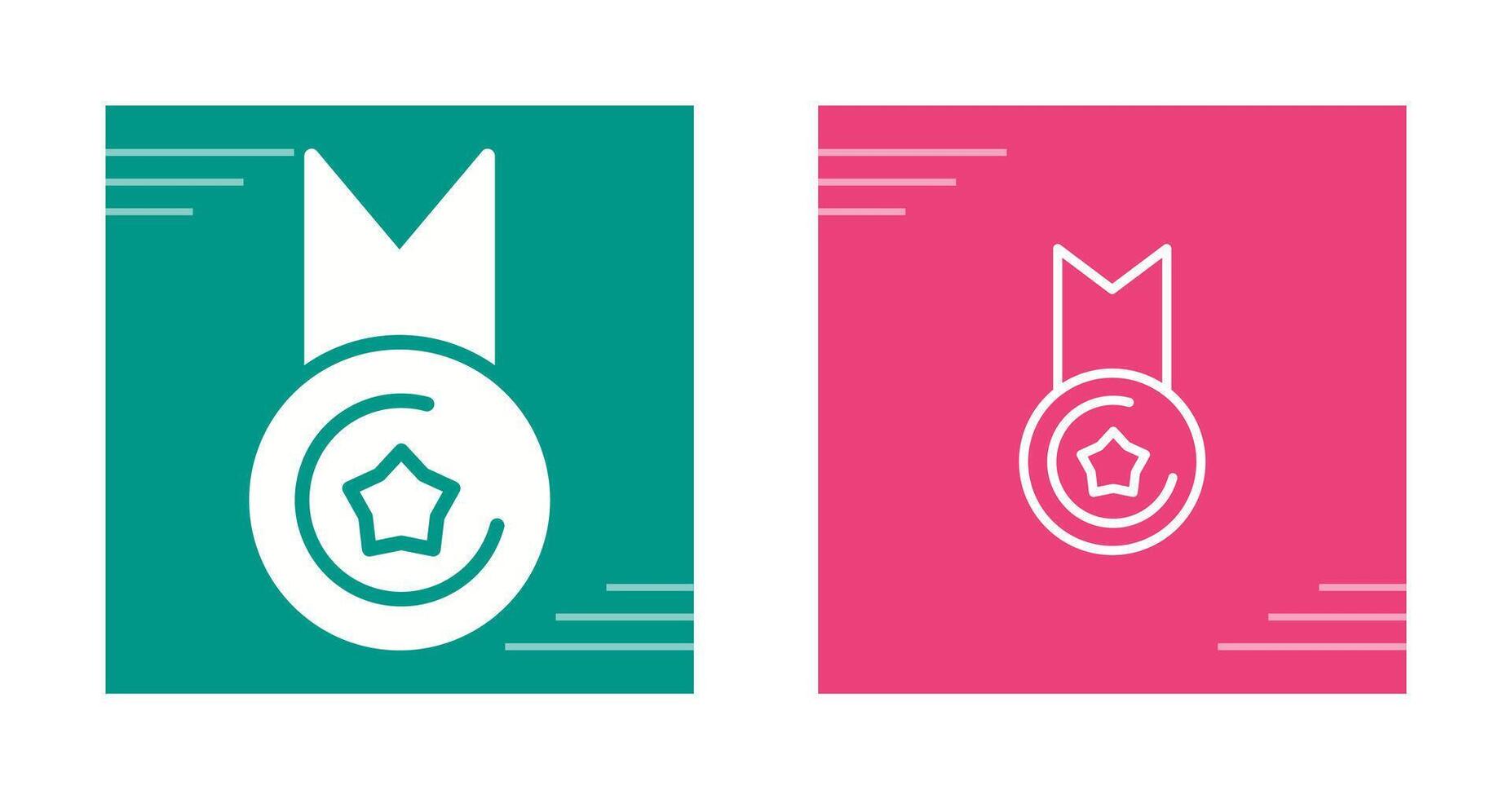 Gold Medal Vector Icon