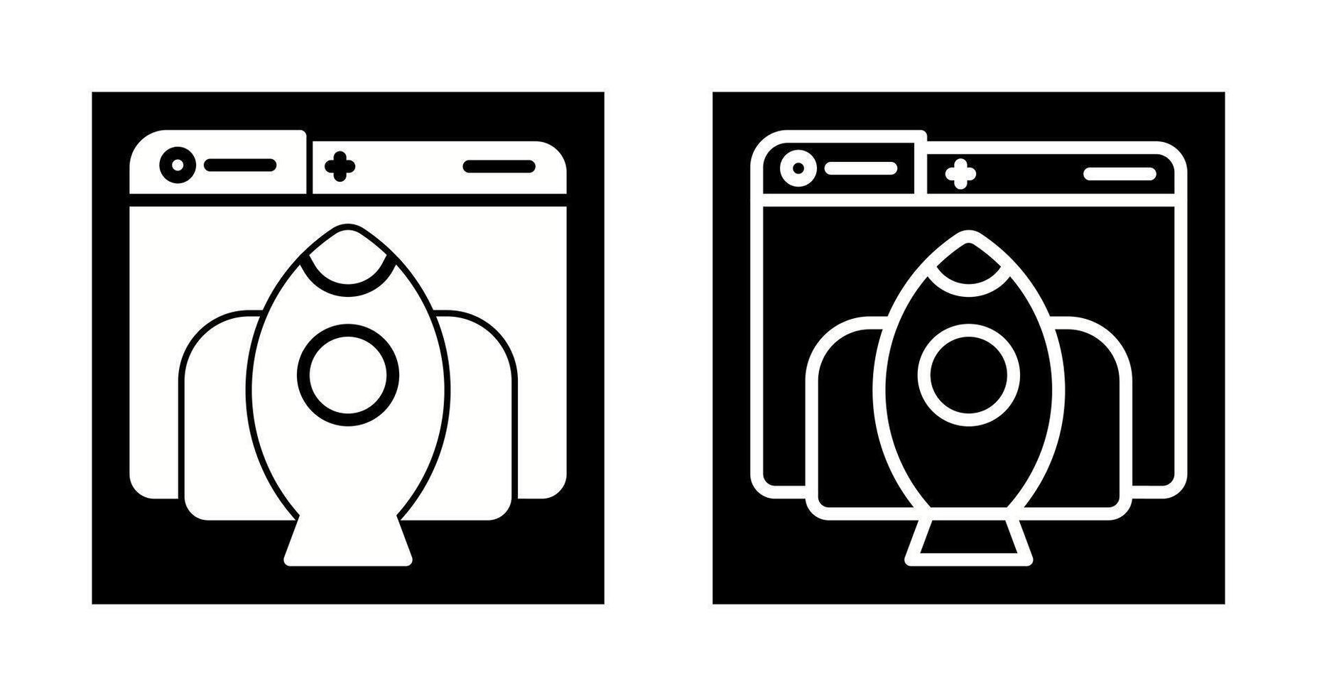 Rocket Launch Vector Icon