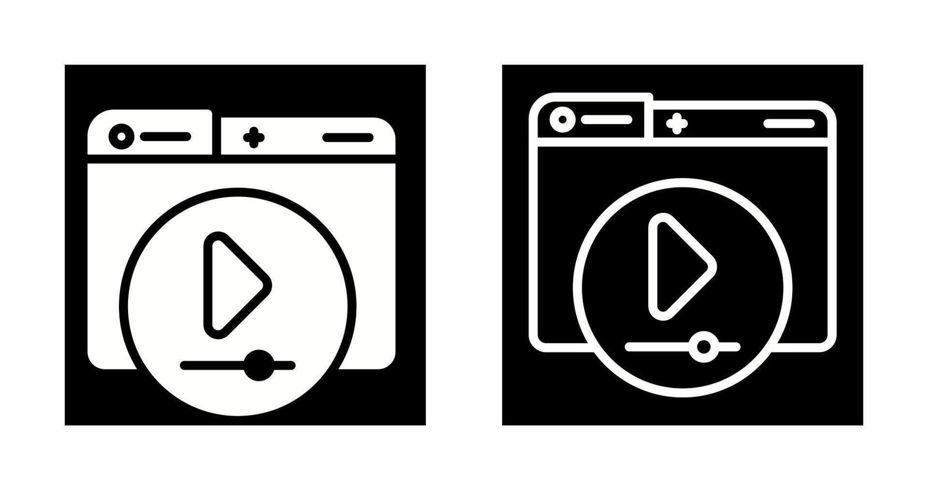 Video Player Vector Icon