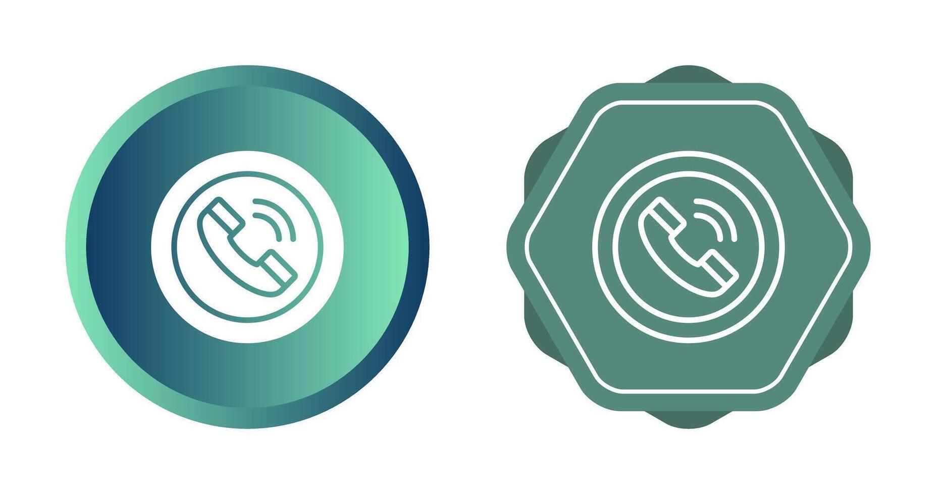 Circle Phone Vector Icon