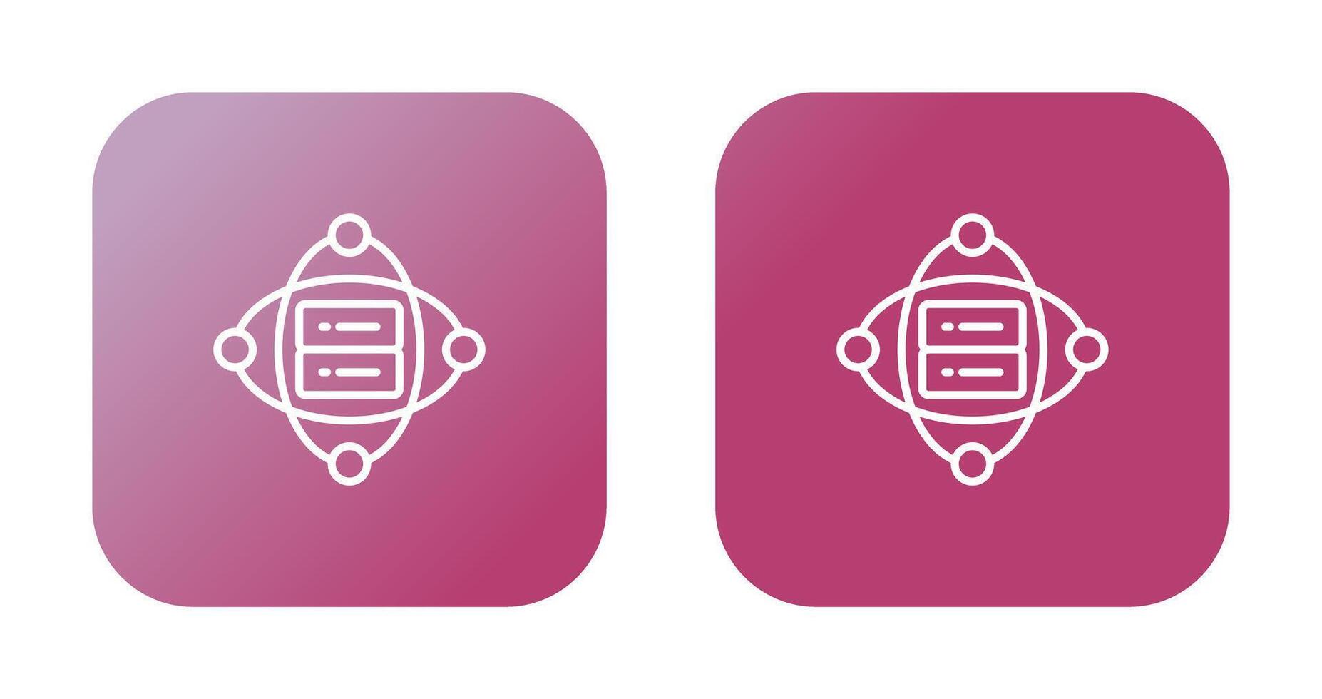 Cluster Server Vector Icon