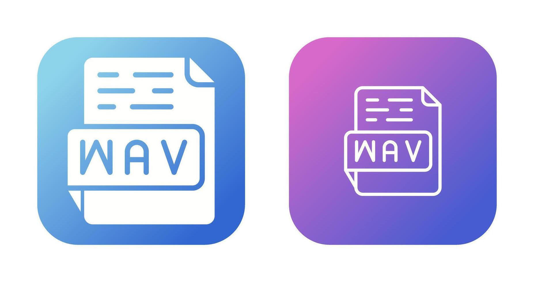 wav vector icono