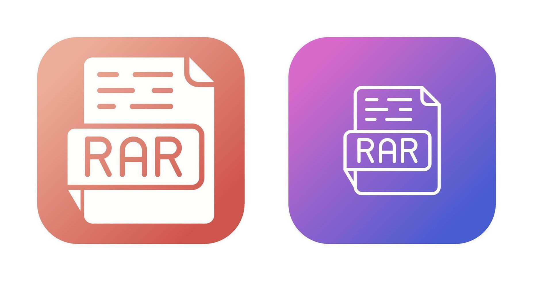 RAR Vector Icon